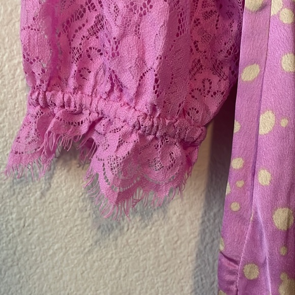 Free People About That Mini Lace Dress In Iris Combo Lilac - Picture 5 of 8